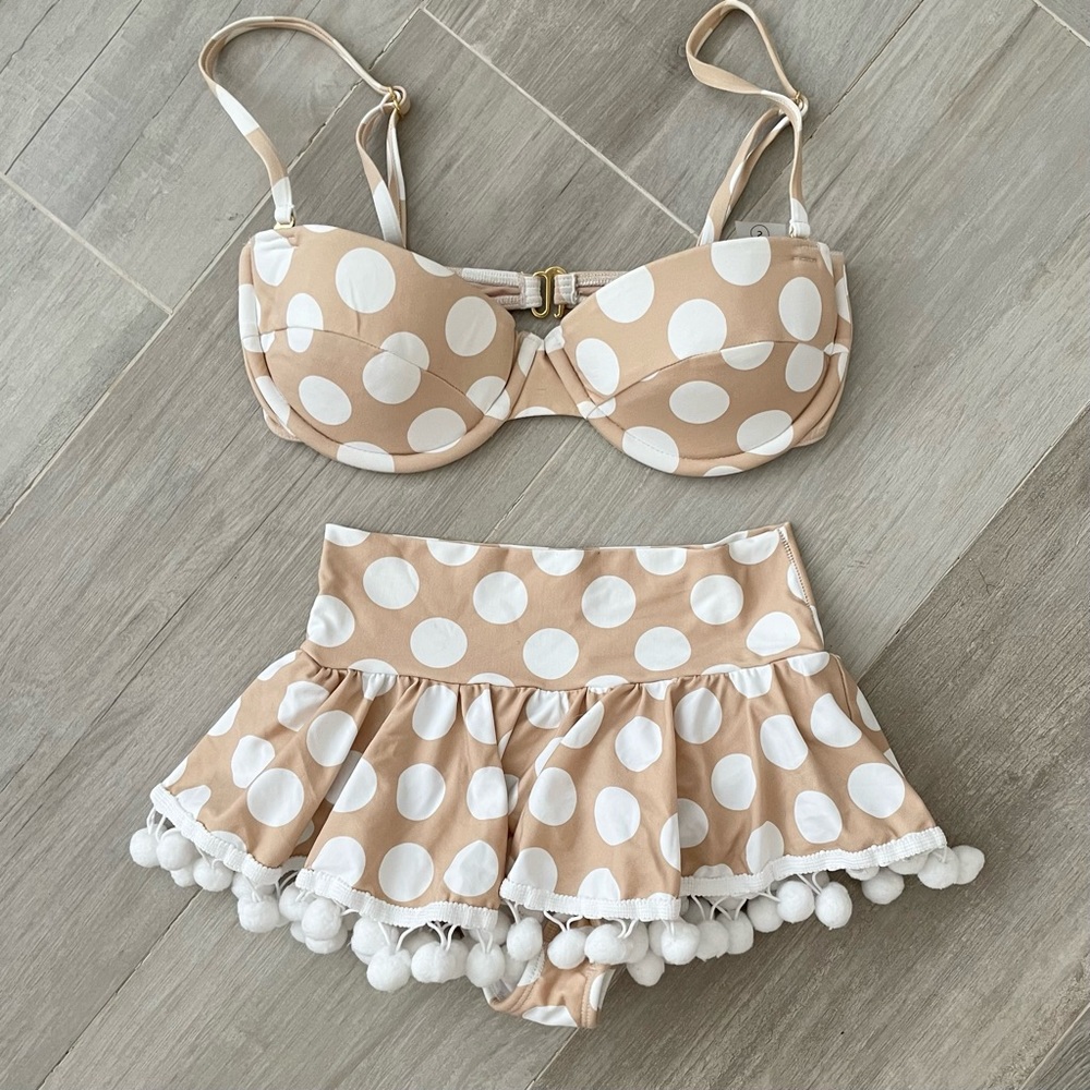 MONTCE Swim polka dot high waisted bikini